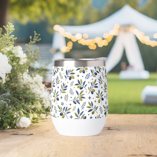 Sage Green Watercolor French Country Olive Pattern (Wedding)