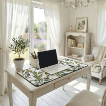 Sage Green Watercolor French Country Olive Pattern