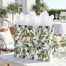 Sage Green Watercolor French Country Olive Pattern