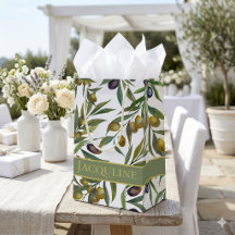 Sage Green Watercolor French Country Olive Pattern