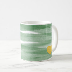 Sage Green Watercolor Wedding Coffee Mug
