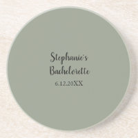 Sage Green Wedding Bachelorette Name Favour Gift