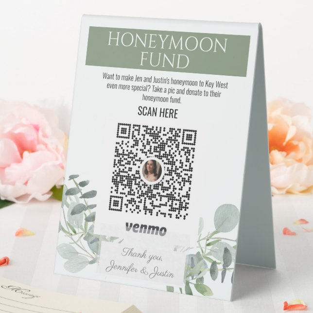 Sage Green Wedding Colours Set Up Honeymoon Fund (In SItu (Wedding))