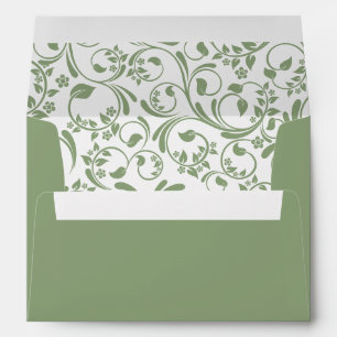 Sage green Wedding Envelope