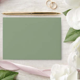 Sage Green Wedding Envelope