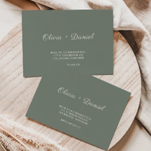 Sage Green Wedding Envelope Address Template