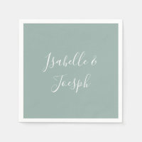 Sage Green | Wedding Napkins
