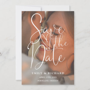 Sage Green Wedding Photo Elegant Script QR Code Save The Date