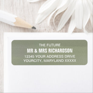 Sage Green Wedding Return Address Labels