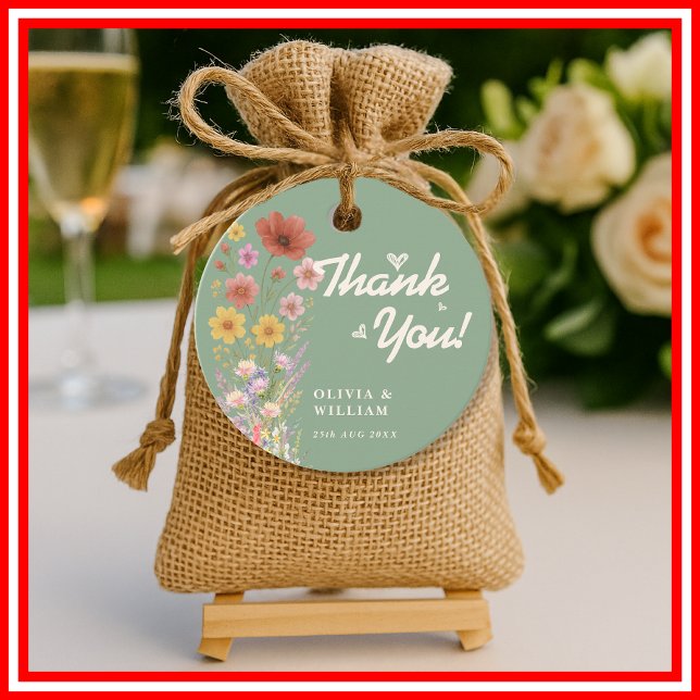Sage Green Wedding | Thank You Tags (Creator Uploaded)