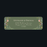 Sage Green Wildflowers Return Address Label<br><div class="desc">Elevate the art of correspondence with our "Sage Green Wildflowers Return Address Label." This label, adorned with the captivating design from our Sage Green Wildflower Meadow Wedding Collection, brings a touch of enchantment to every piece of mail. As an extension of your wedding's theme, these return address labels encapsulate the...</div>