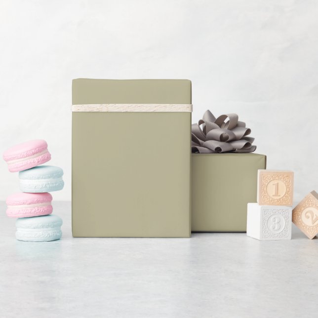 Sage Green Wrapping Paper (Baby Shower)