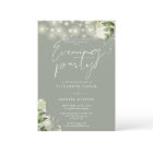 Sage Greenery String Lights Wedding Evening Party