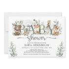 Sage Greenery Woodland Animals Neutral Baby Shower