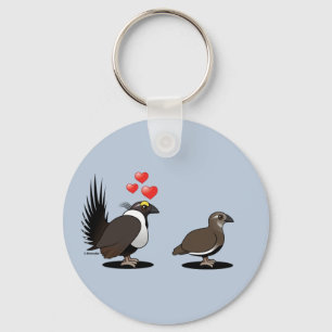 Sage Grouse Love Key Ring
