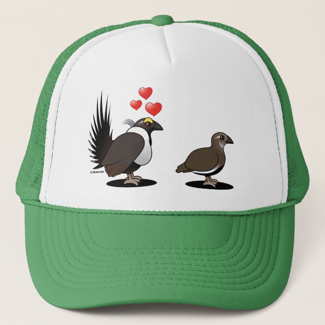 Sage Grouse Love Trucker Hat (Front)