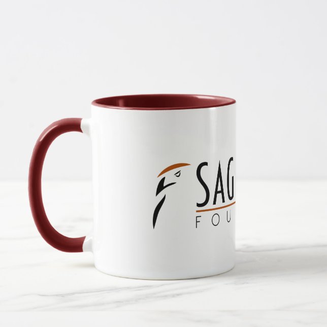 Sage Hawk Coffee Mug (Left)
