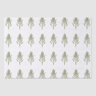 Sage herb botanical plant greenery Watercolor Tissue Paper