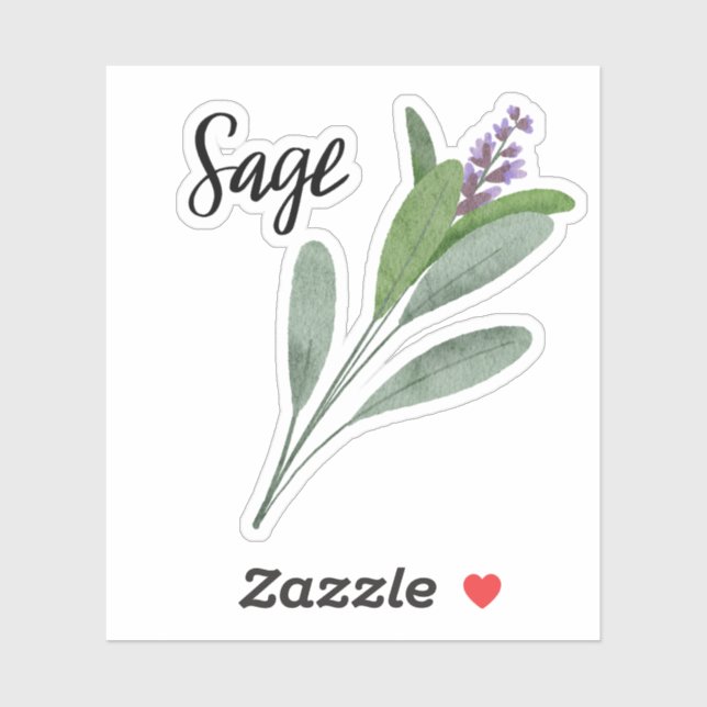 Sage Herb Jar Sticker (Sheet)