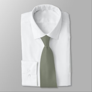 Sage Herb Plant Leaf Green Mid Century Solid Colou Tie