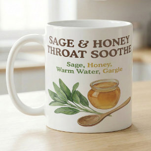 Sage Honey Throat Comfort Tea Recipe Coffee Mug