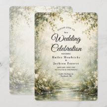 Sage Ivory Firefly Woodland Wedding