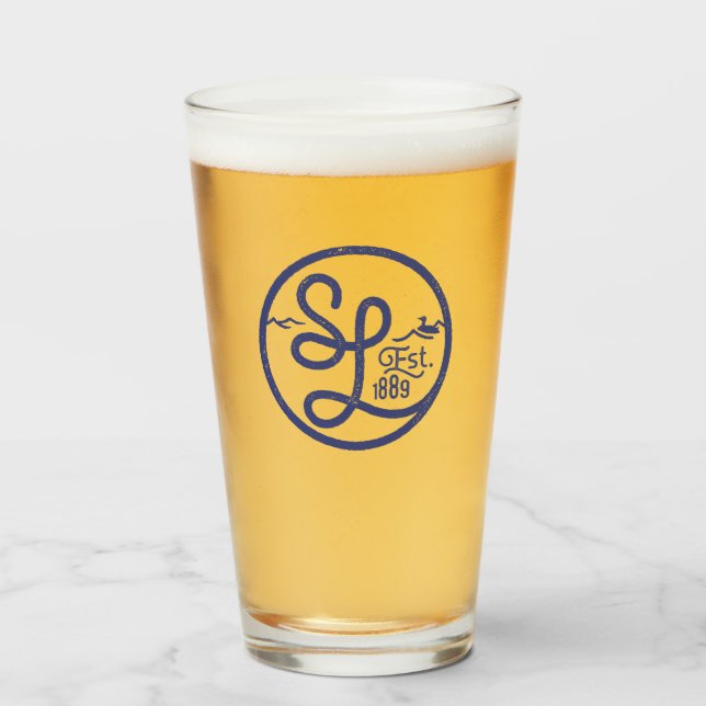 Sage Lake Seal Pint Glass (Front Filled)
