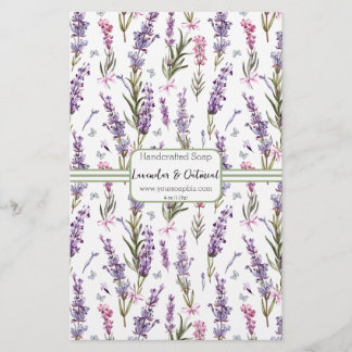 Sage & Lavendar Soap Wrap Paper Sheet