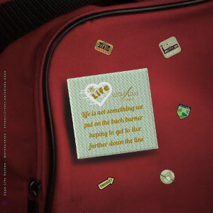 Sage Life Button by Poet Adiela Akoo