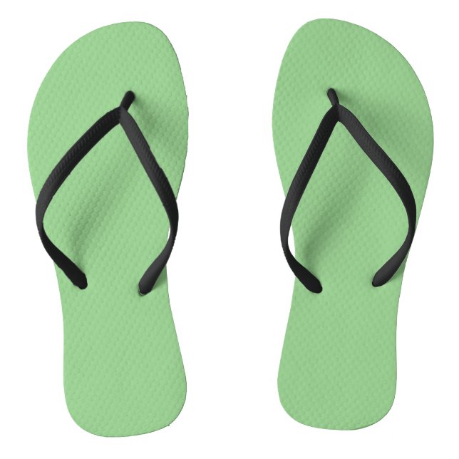 Sage, Light Moss Green (colour gradient) Flip Flops (Footbed)