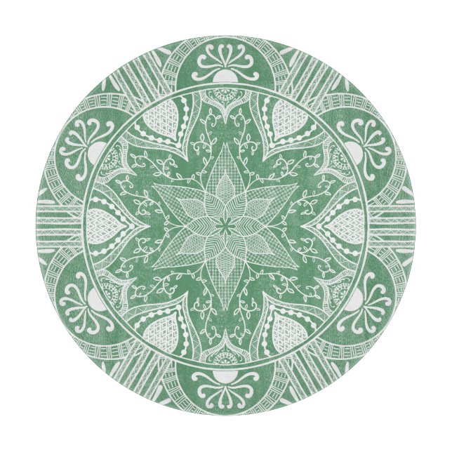 Sage Mandala Cutting Board (Front)