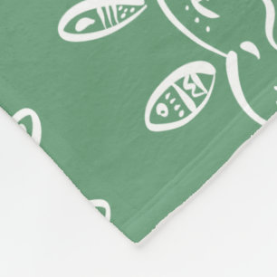 Sage Mandala Fleece Blanket