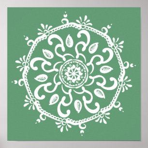 Sage Mandala Poster