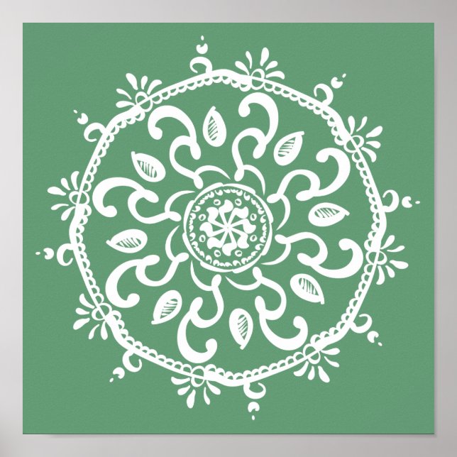 Sage Mandala Poster (Front)
