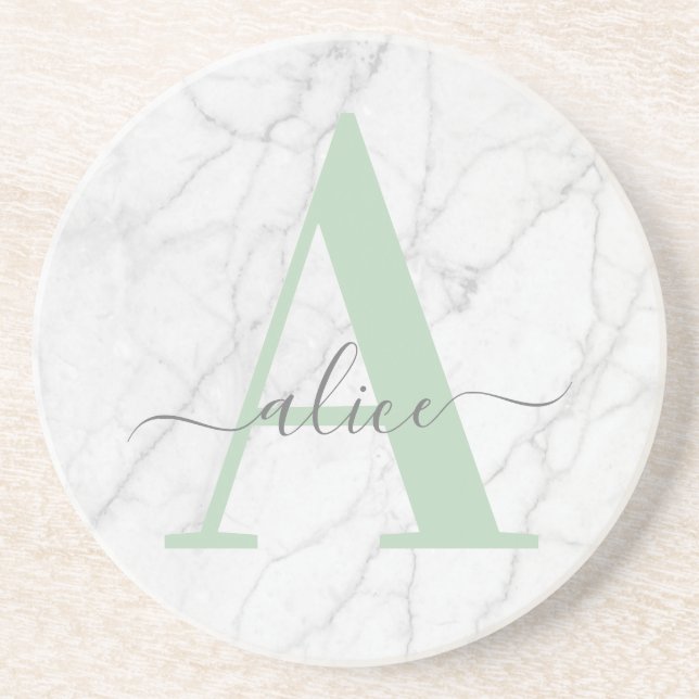Sage Marble Coaster (Front)