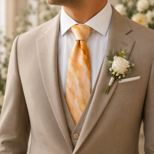 Sage Marble Watercolor Tie