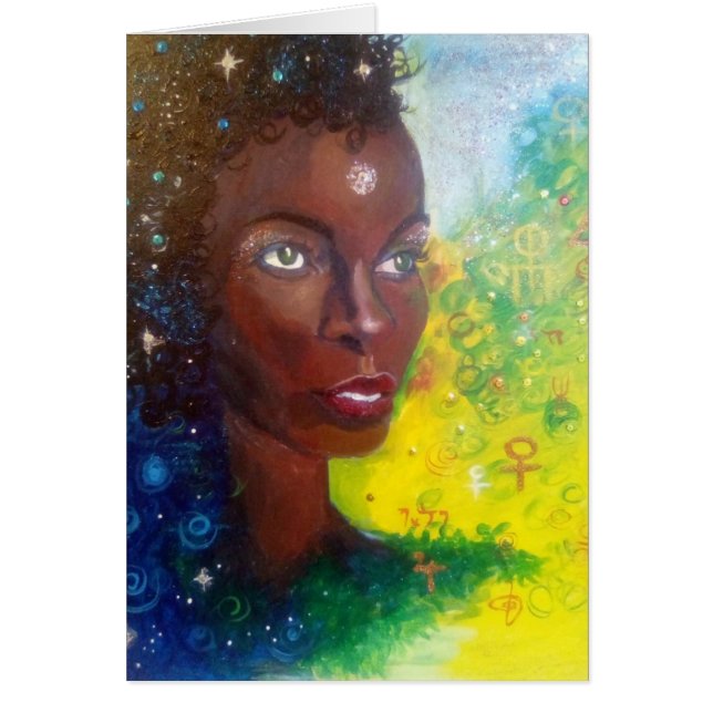 Sage of the Stars Saraswati Card (Front)