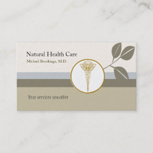 Sage Organic  Branch Classic Medicine Elegant Business Card