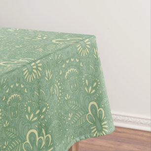 Sage Paisley Tablecloth