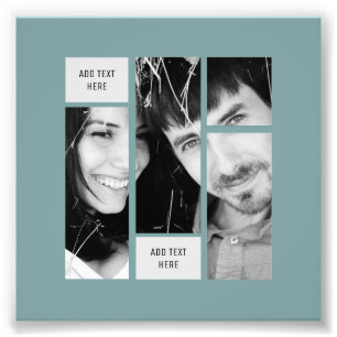 Sage Photo Text Template - Transfer To ANY Gift Print