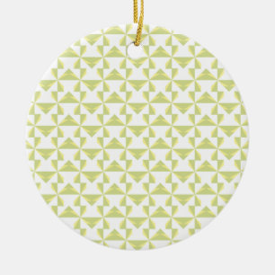 Sage Pinwheels Ceramic Tree Decoration
