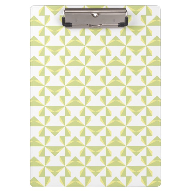 Sage Pinwheels Clipboard (Front)
