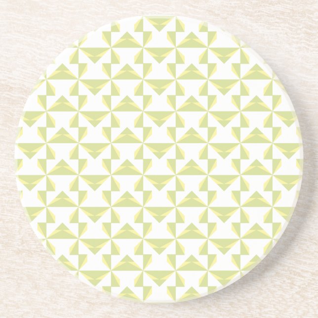 Sage Pinwheels Coaster (Front)