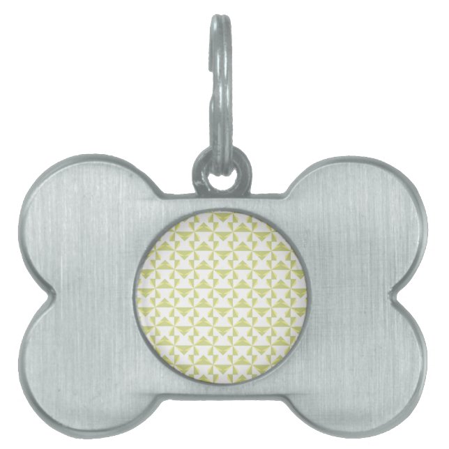 Sage Pinwheels Pet ID Tag (Front)