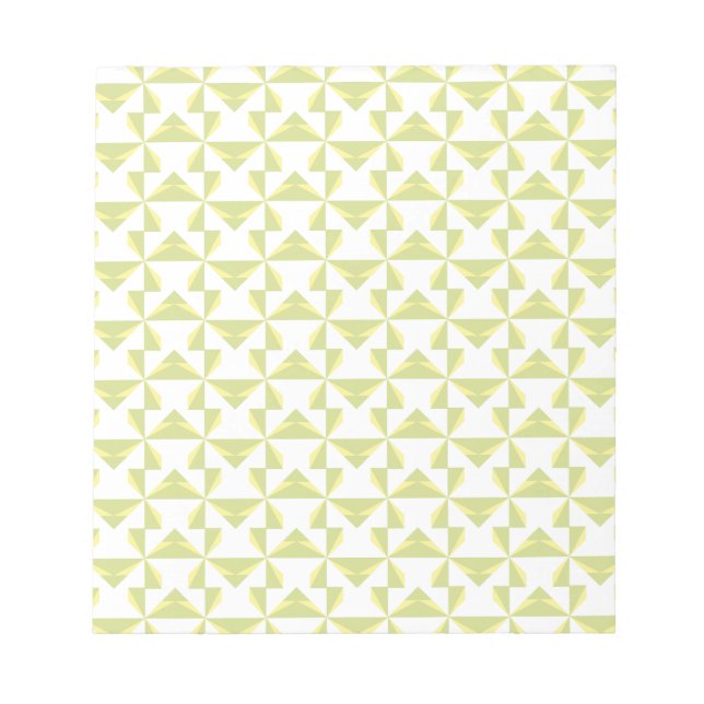 Sage Pinwheels Scrapbook Paper Notepad (Front)