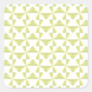 Sage Pinwheels Square Sticker