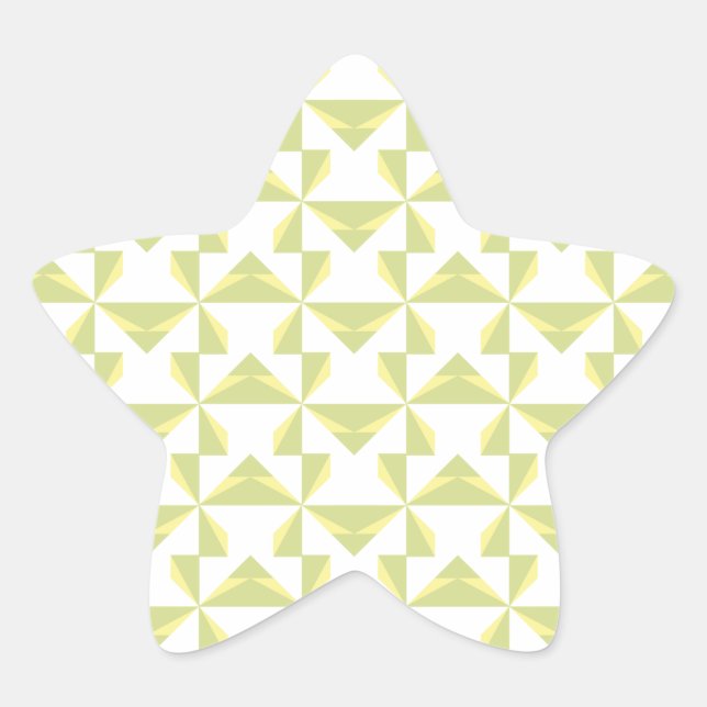 Sage Pinwheels Star Sticker (Front)