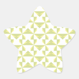 Sage Pinwheels Star Sticker