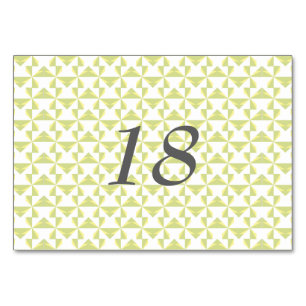 Sage Pinwheels Table Number