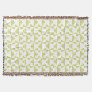 Sage Pinwheels Throw Blanket